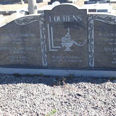 LOURENS Hercules Johannes 1883-1972 &amp; Susara Johanna ROBBERTS 1911-1968