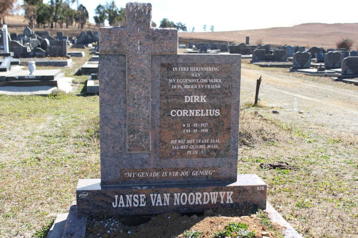 NOORDWYK Dirk Cornelius, Janse van 1927-1998
