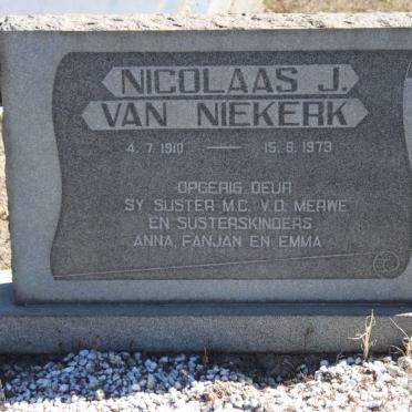 NIEKERK Nicolaas J., van 1910-1973