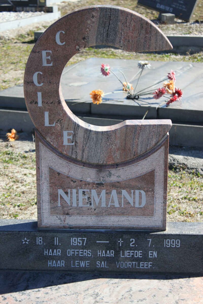 NIEMAND Cecile 1957-1999