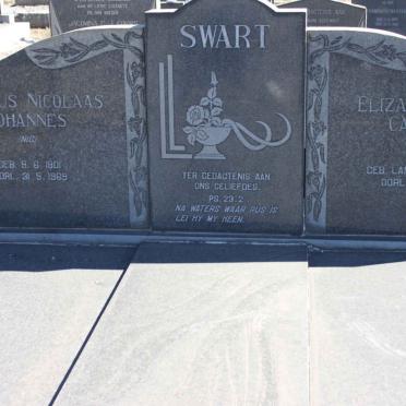 SWART Jacobus Nicolaas Johannes 1901-1969 &amp; Elizabeth Maria Catharina  LANDMAN 1905-1981
