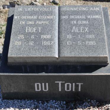 TOIT Boet, du 1908-1967 &amp; Alex 1919-1995