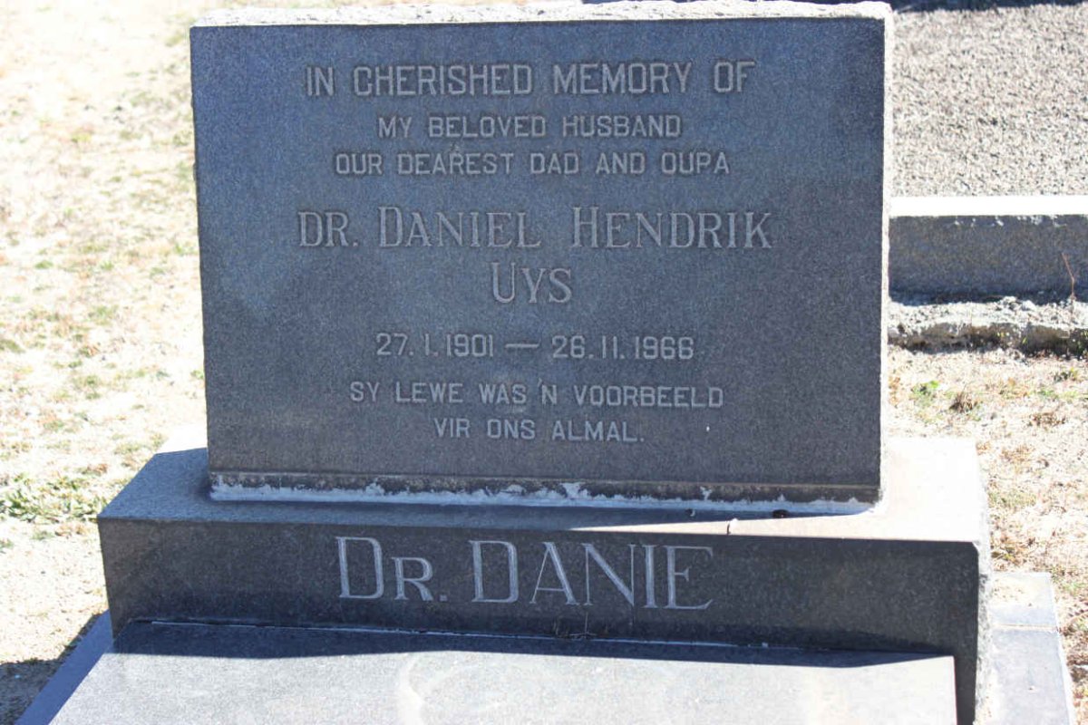 UYS Daniel Hendrick 1901-1966