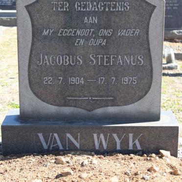 WYK Jacobus Stefanus, van 1904-1975 