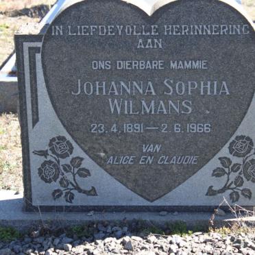 WILMANS Johanna Sophia 1891-1966