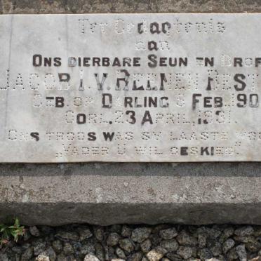 BESTBIER Jacob I.V. Reenen 1907-1931