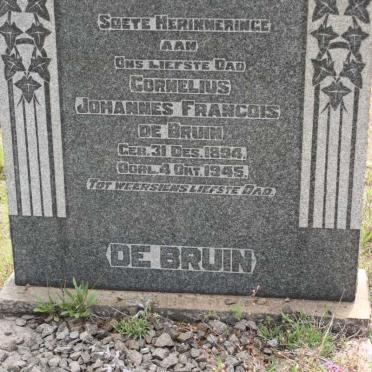 BRUIN Cornelius Johannes Francois, de 1894-1945
