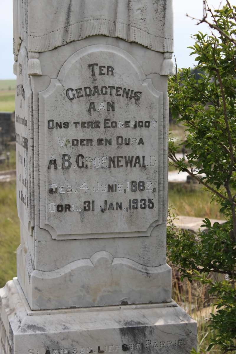 GROENEWALD A.B. 1862-1935