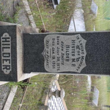 HILDER Hester M.P. nee SMUTS 1875-1951