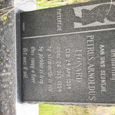 LEONARD Petrus Arnoldus 1954-1954