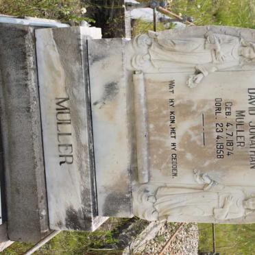 MULLER David Johathan 1874-1958