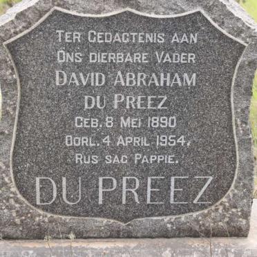 PREEZ David Abraham, du 1890-1954