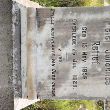 RETIEF Pieter Johannes 1856-1926