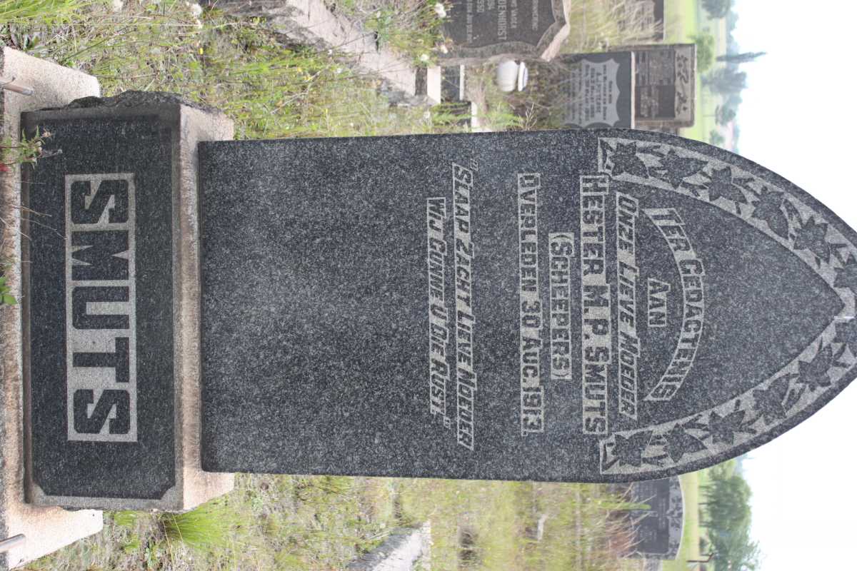 SMUTS Hester M.P. geb SCHEEPERS -1913