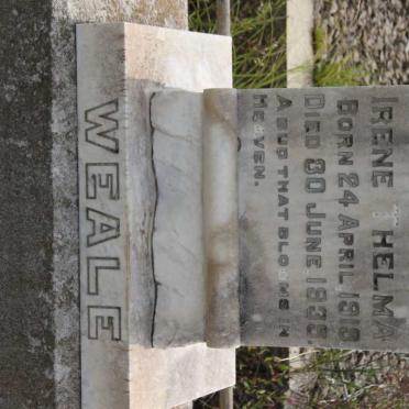 WEALE Irene Thelma 1919-1935