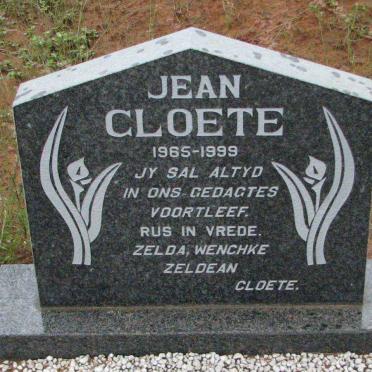 CLOETE Jean 1965-1999