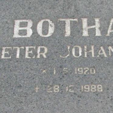 BOTHA Pieter Johannes 1920-1988