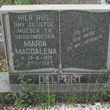 DELPORT Maria Magdalena 1917-1987