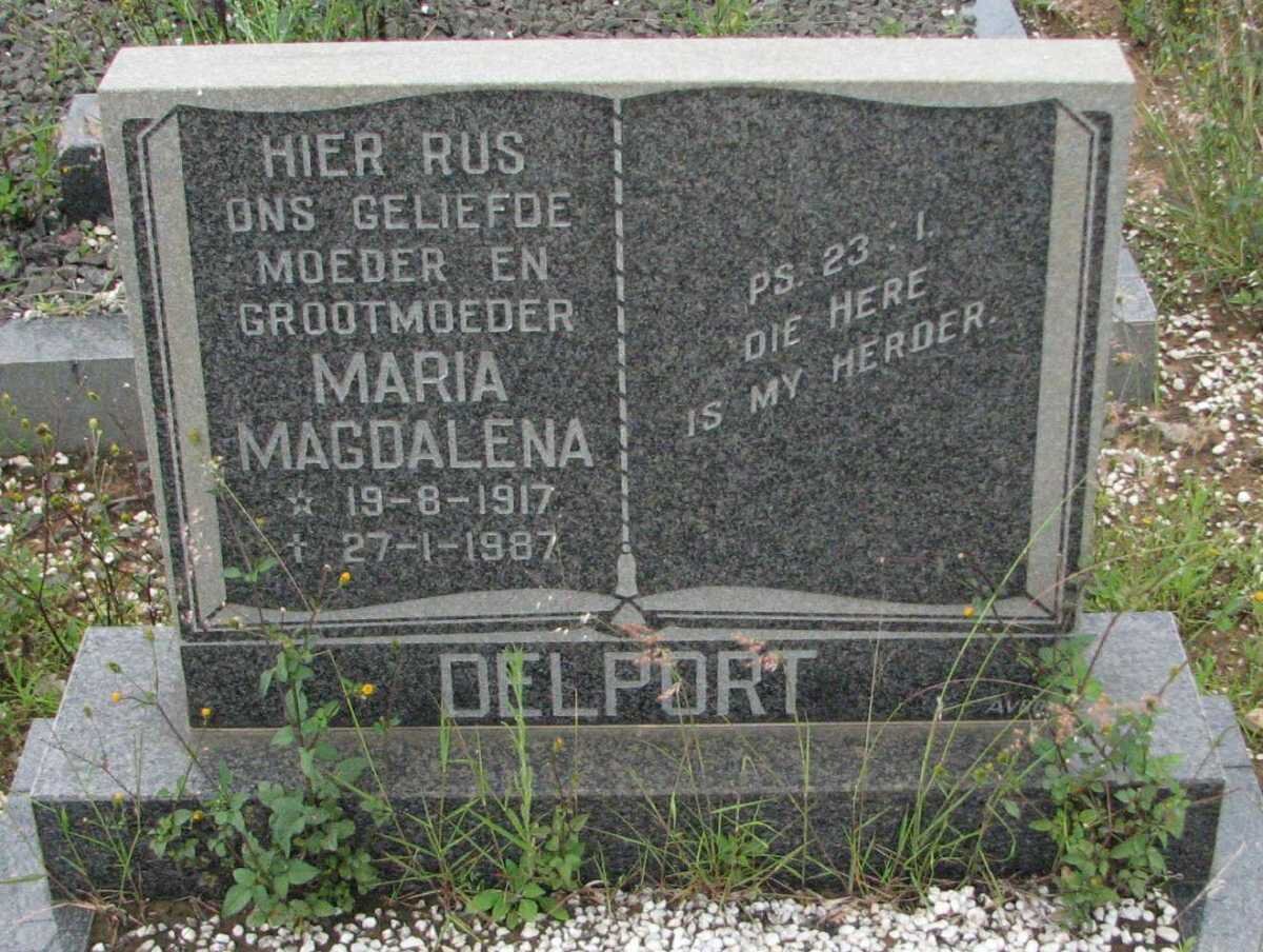 DELPORT Maria Magdalena 1917-1987