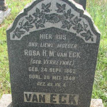 ECK Rosa H.M., van nee VERREYNNE 1862-1948