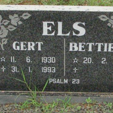 ELS Gert 1930-1993 &amp; Bettie 1925-