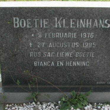 KLEINHANS Boetie 1976-1985