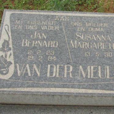 MEULEN Jan Bernard, van der 1923-1984 &amp; Susanna Margaretha 1930-