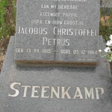 STEENKAMP Jacobus Christoffel Petrus 1915-1984