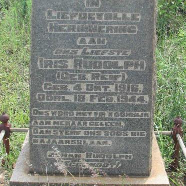 RUDOLPH Iris nee REIF 1916-1944