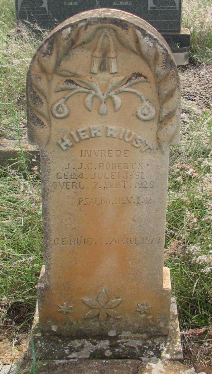 ROBERTS J.J.C. 1851-1928