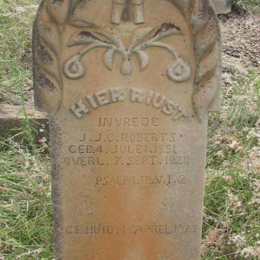 ROBERTS J.J.C. 1851-1928