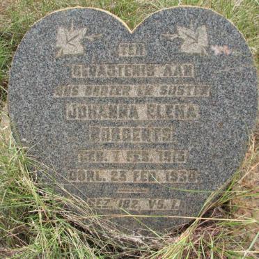 ROBBERTS Johanna Elena 1916-1930