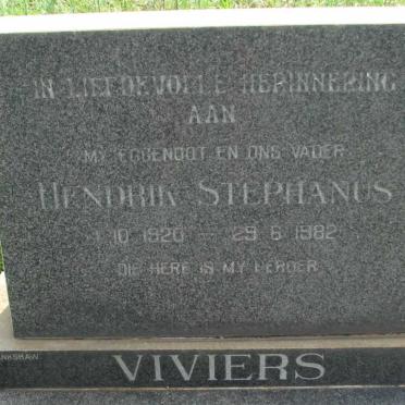 VIVIERS Hendrik Stephanus 1920-1982