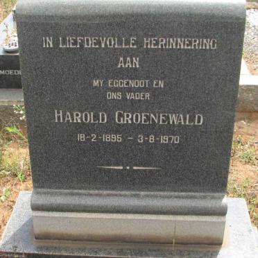 GROENEWALD Harold 1895-1970