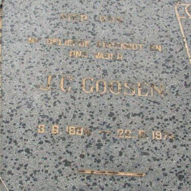 GOOSEN J.C. 1894-1974