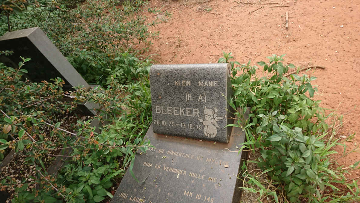 BLEEKER H.A. 1975-1979