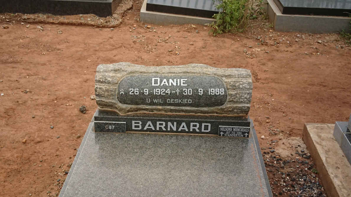 BARNARD Danie 1924-1988
