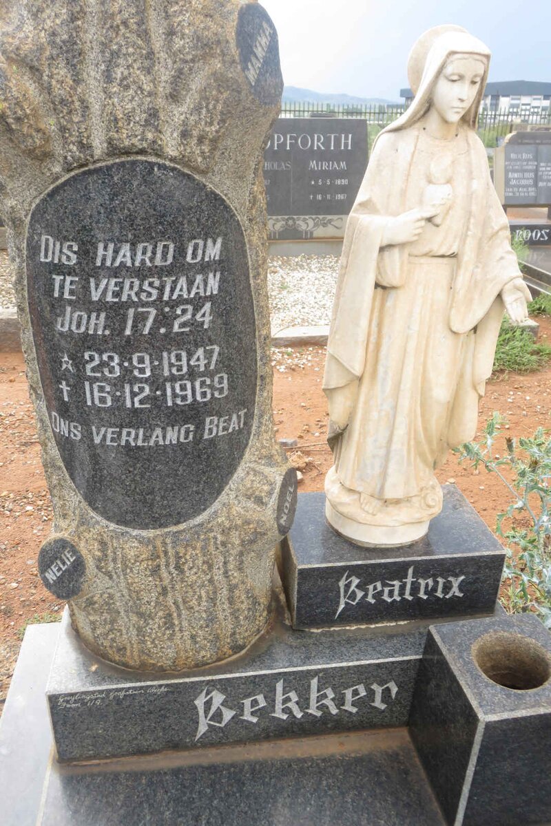 BEKKER Beatrix 1947-1969