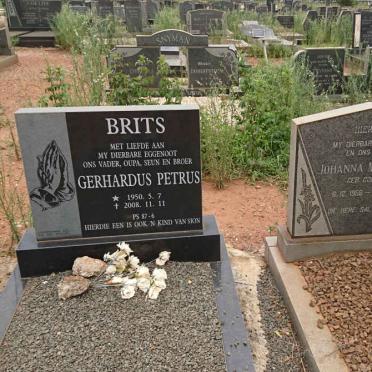 BRITS Gerhardus Petrus 1950-2008