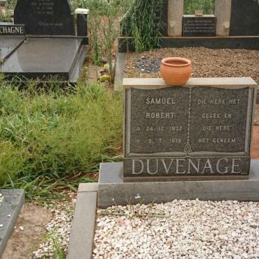 DUVENHAGE Samuel Robert 1932-1979