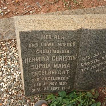 ENGELBRECHT Hermina Christina Sophia Maria nee ENGELBRECHT 1893-1960