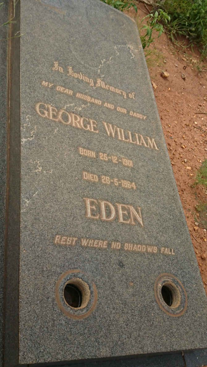 EDEN George William 1901-1964