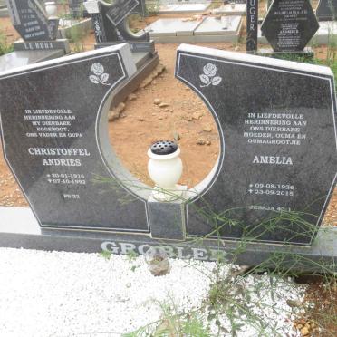 GROBLER Christoffel Andries 1916-1992 &amp; Amelia 1926-2015