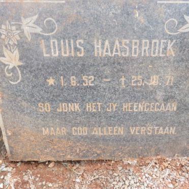 HAASBROEK Louis 1952-1971