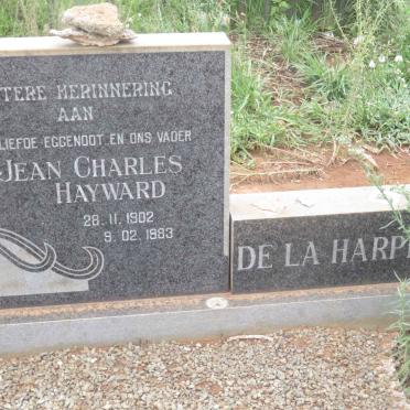HARPE Jean Charles Hayward, de la 1902-1983 &amp; Aletta Elizabeth 1912-1998