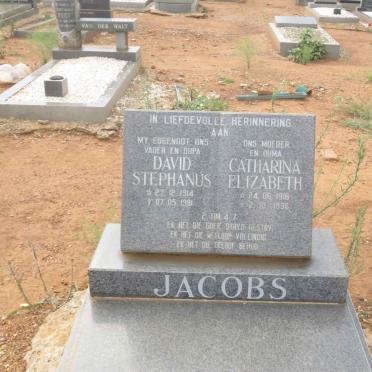 JACOBS David Stephanus 1914-1991 &amp; Catharina Elizabeth 1916-1996