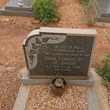 JAGER Dirk Cornelis, de 1906-1984