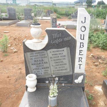 JOUBERT Maria Magdalena nee VOGELMAN 1905-1989