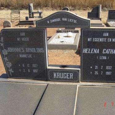 KRUGER Johannes Arnoldus 1927-1997 &amp; Helena Catharina 1932-1987