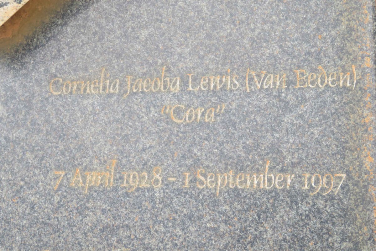 LEWIS Cornelia Jacoba nee VAN EEDEN 1928-1997